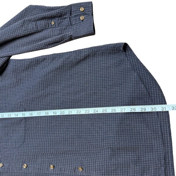 COTTON TRADERS BUTTON UP SHIRT BROWN BLACK CHECK LONG SLEEVE MENS XL FALL AUTUMN - Picture 9 of 9